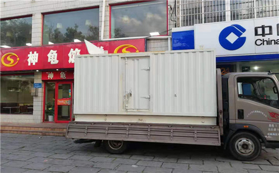 阜龙乡出租发电机施工案例